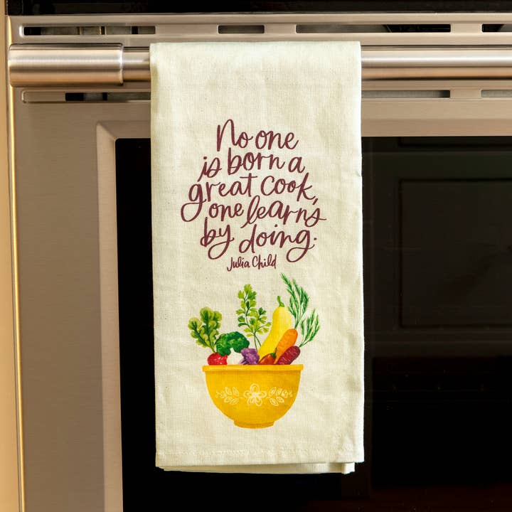 Great Cook Julia Child Kitchen Towel for wholesale by 1canoe2 | One Canoe Two Paper Co.