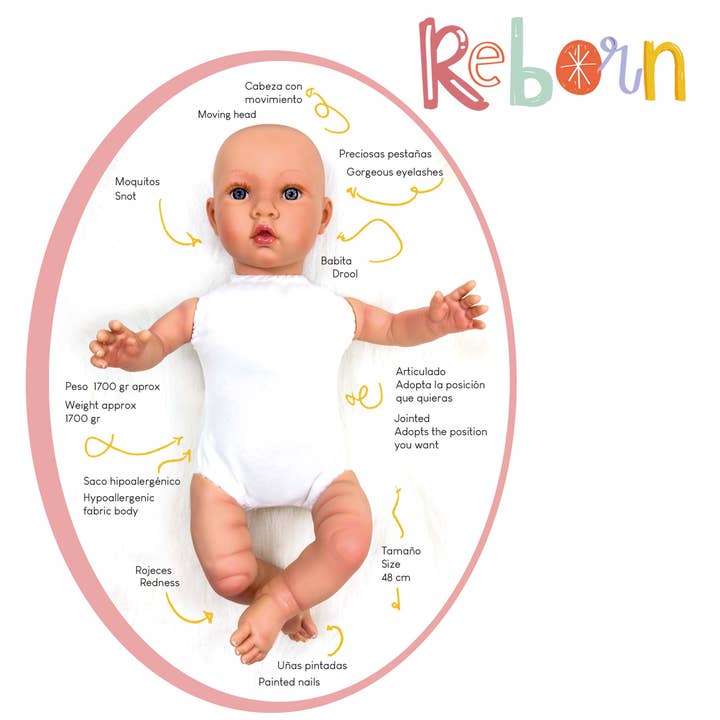 Nines Artesanals d'Onil Dolls - Vendita all'ingrosso Bambola - Bambini - BAMBOLA CHLOÉ REBORN