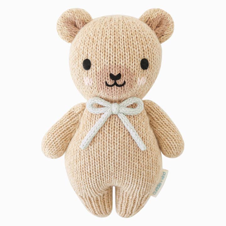 Baby honey bear (robin’s egg blue) for wholesale by cuddle+kind