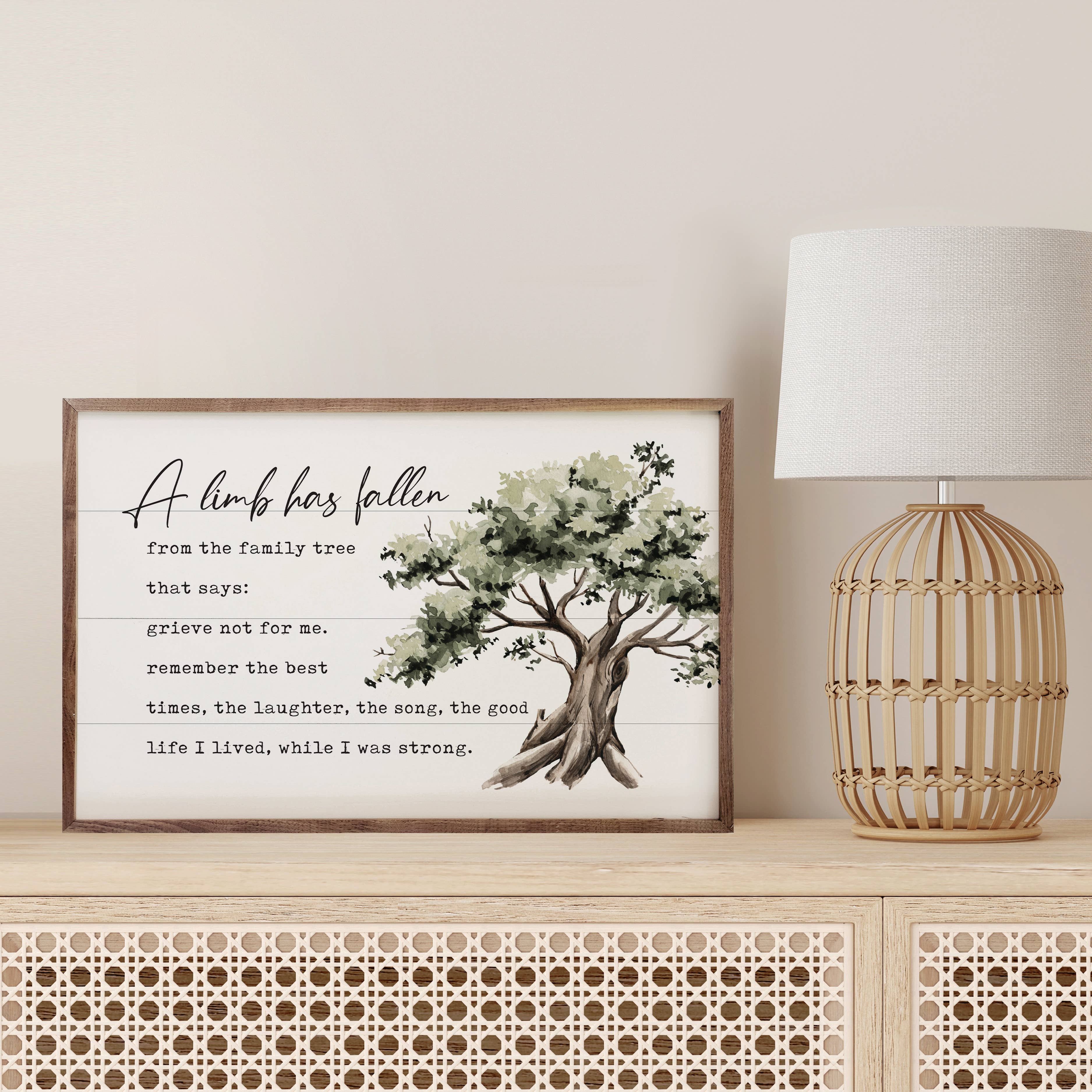 Kendrick Home - Wholesale Wood Wall Art - A Limb Has Fallen Tree White1