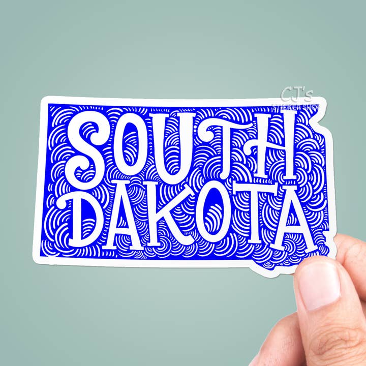 Decalque Vinyl Sticker Dakota Sul por atacado de CJ's Sticker Shop