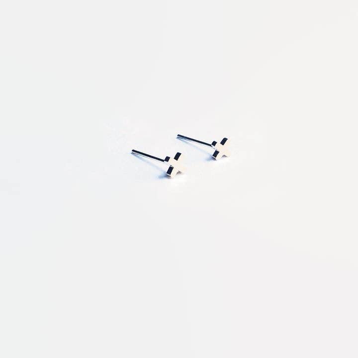 Wild Juniper - Venta al por mayor Pendientes de botón/aretes de poste - Pendientes de tuerca de oro — tachuelas hipoalergénicas - Tiny Plus1