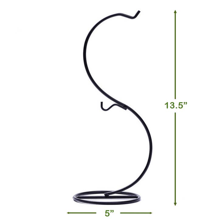 Cute Farms - Wholesale Hanging Planter - Metal Terrarium Hanger - Black