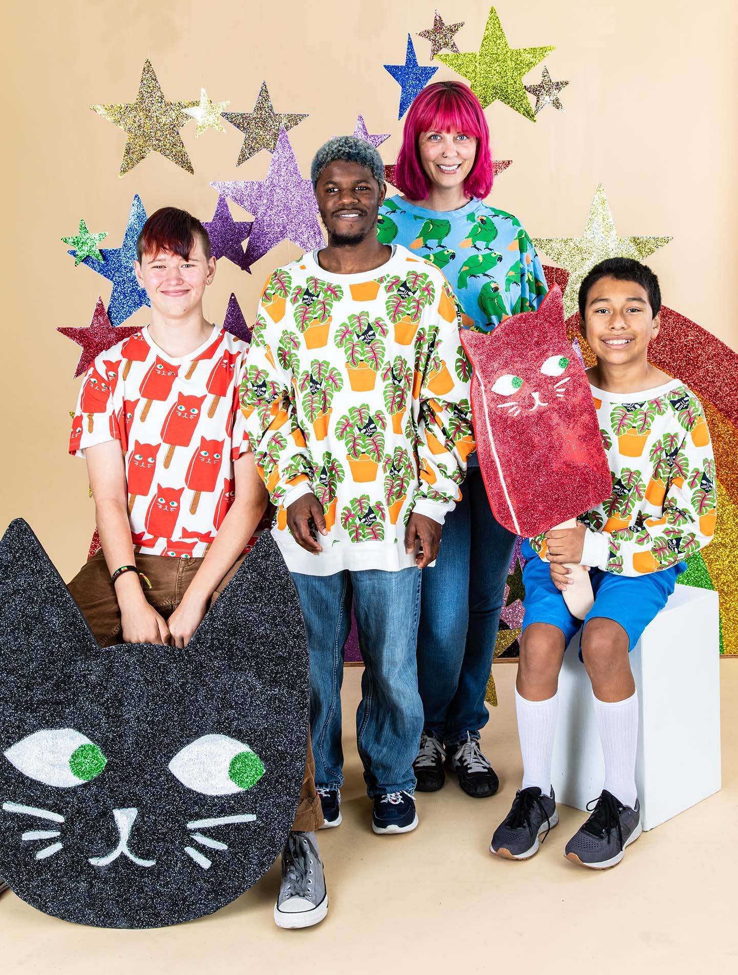 Baby Cats of California - Vendita all'ingrosso Felpa - Bambini - Felpa per bambini con gatto in vaso3