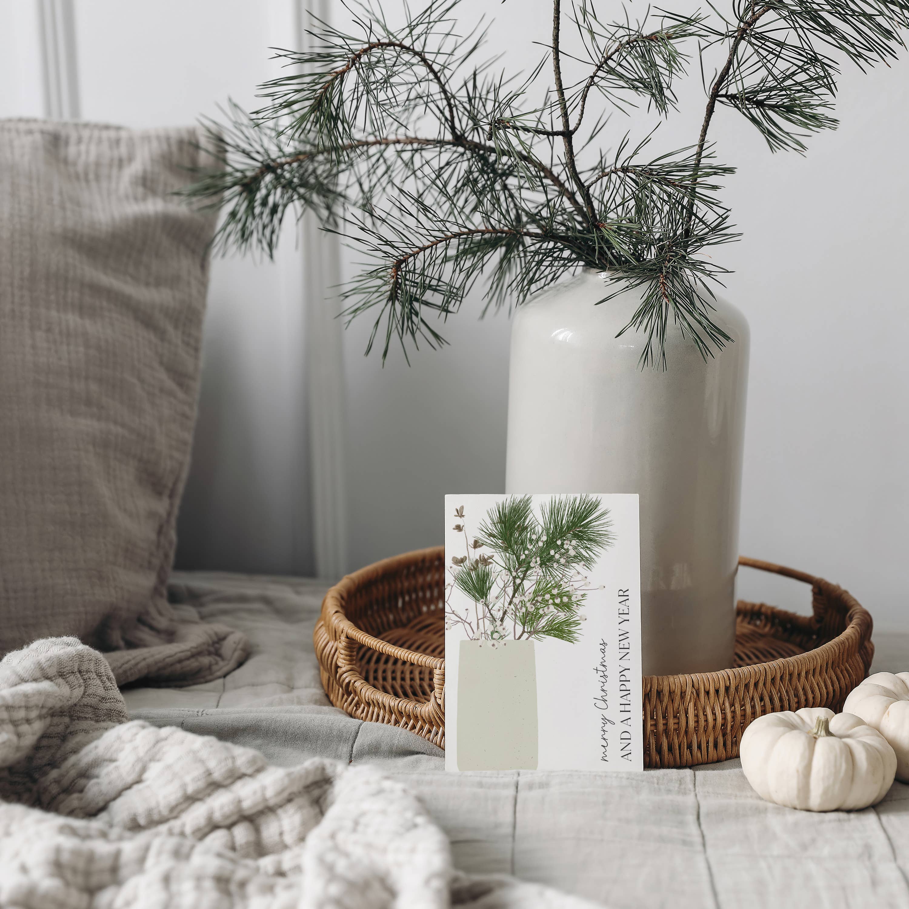 Wildblumen Atelier – Großhandel Weihnachtskarte – Weihnachtskarten Sortiment 5 Motive, merry Christmas, FSC4