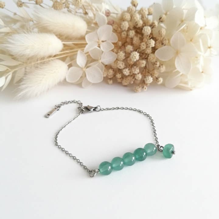 Groene Aventurijnsteen Armband voor wholesale door Produtos Namasté