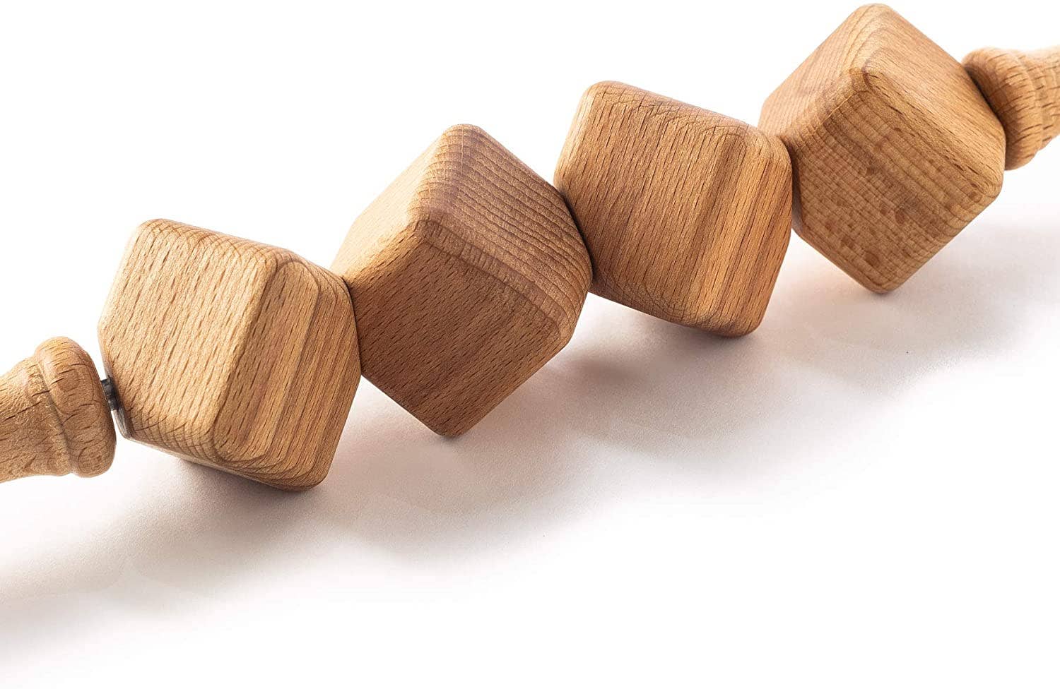 Tuuli GmbH - Venta al por mayor Masajeador corporal - Rodillo de Madera para Masaje Anticelulitis y Drenaje Linfático Maderoterapia (cubo)8