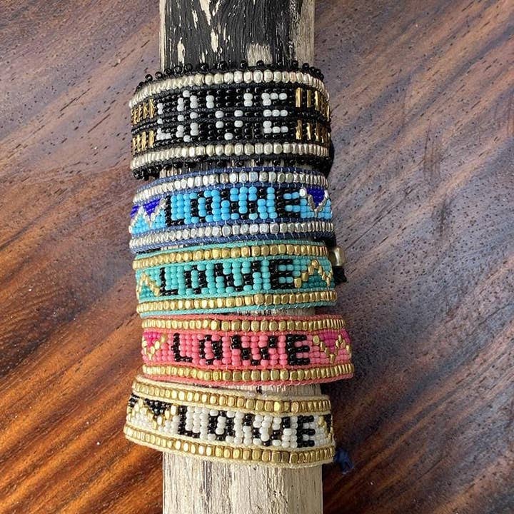 Love Is Project - Wholesale Beaded Bracelet - Custom Taj LOVE Bracelet - INDIA4