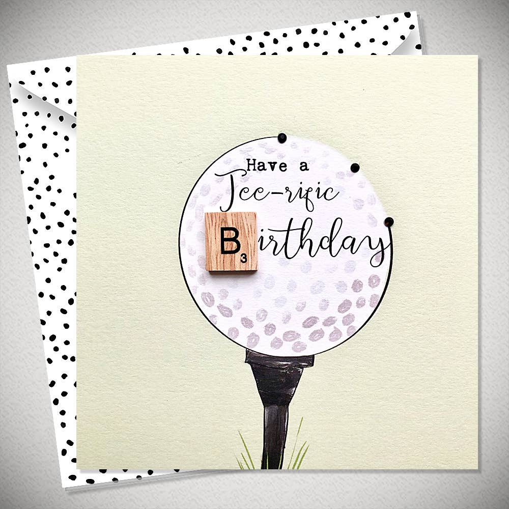 Bexy Boo Ltd – wholesale Birthday card – HAVE A TEE-RIFIC BIRTHDAY0