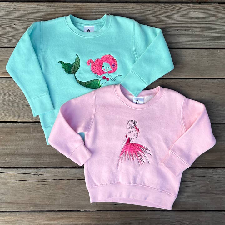 Kids Embroidered Sweatshirts - In Stock Immediates for wholesale by Fi and Me