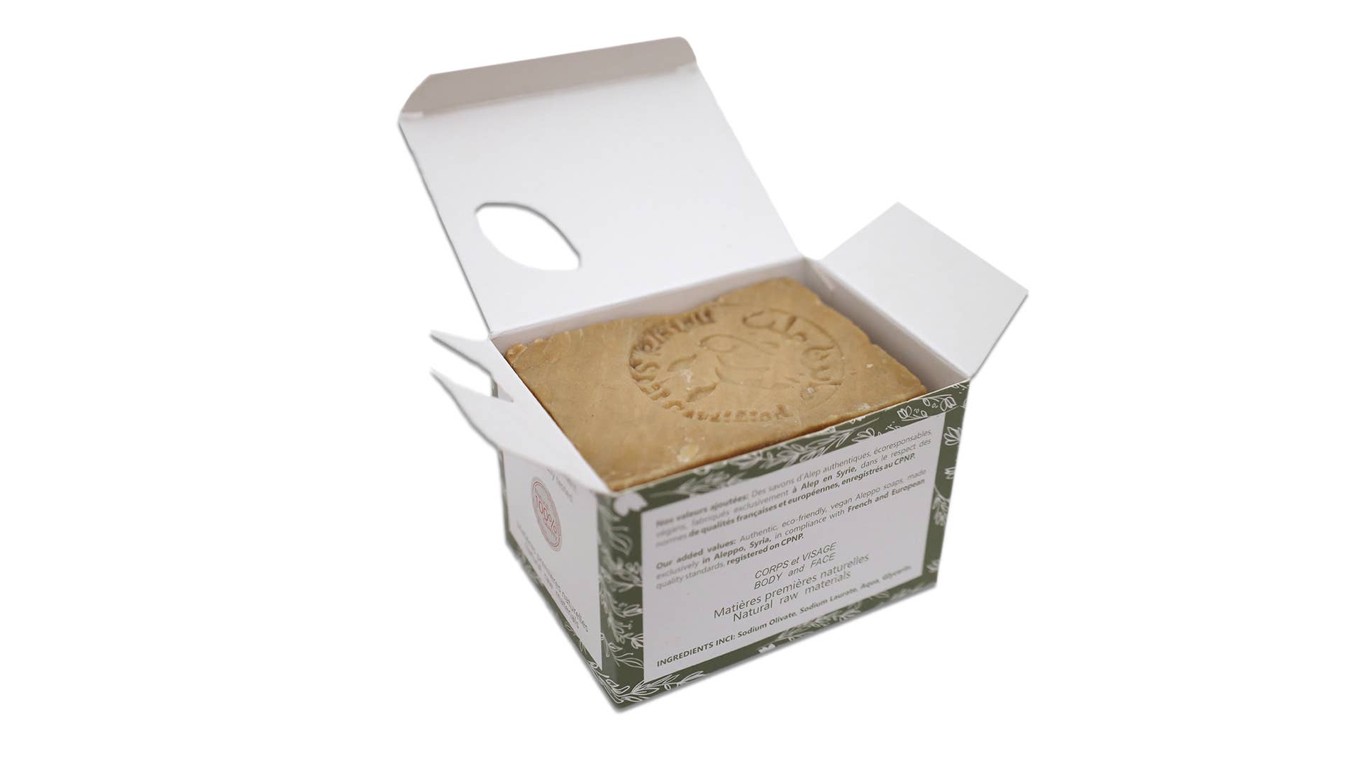 Maison du Laurier – sabonete sólido por atacado – Sabonete de Alepo 200 g com 40% de óleo de baga de louro5