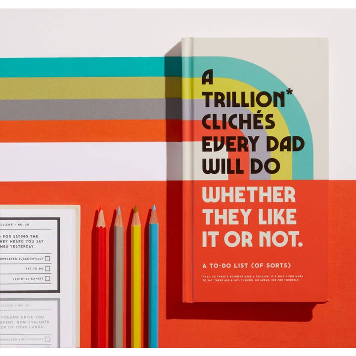 Chronicle Books - Wholesale Journal/Diary - Brass Monkey A Trillion Cliches Every Dad Will Do Prompted Journal1