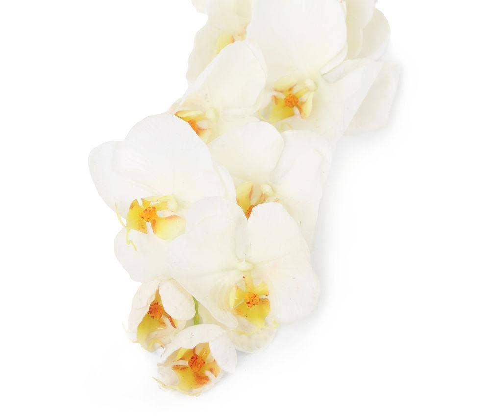 Closer2Nature – wholesale Artificial flowers – Artificial 109cm Single Stem White Phalaenopsis Orchid5