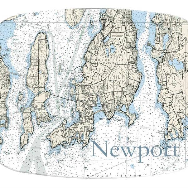 M1709-Plateau en mélamine Newport Nautical pour la vente par Marye-Kelley