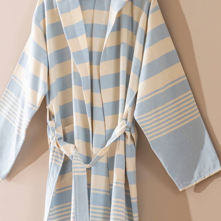 Kikoya - Wholesale Robe - Unisex - Bathrobe Turkish Cotton LightWeight Summer Hood Kimono Robe 9