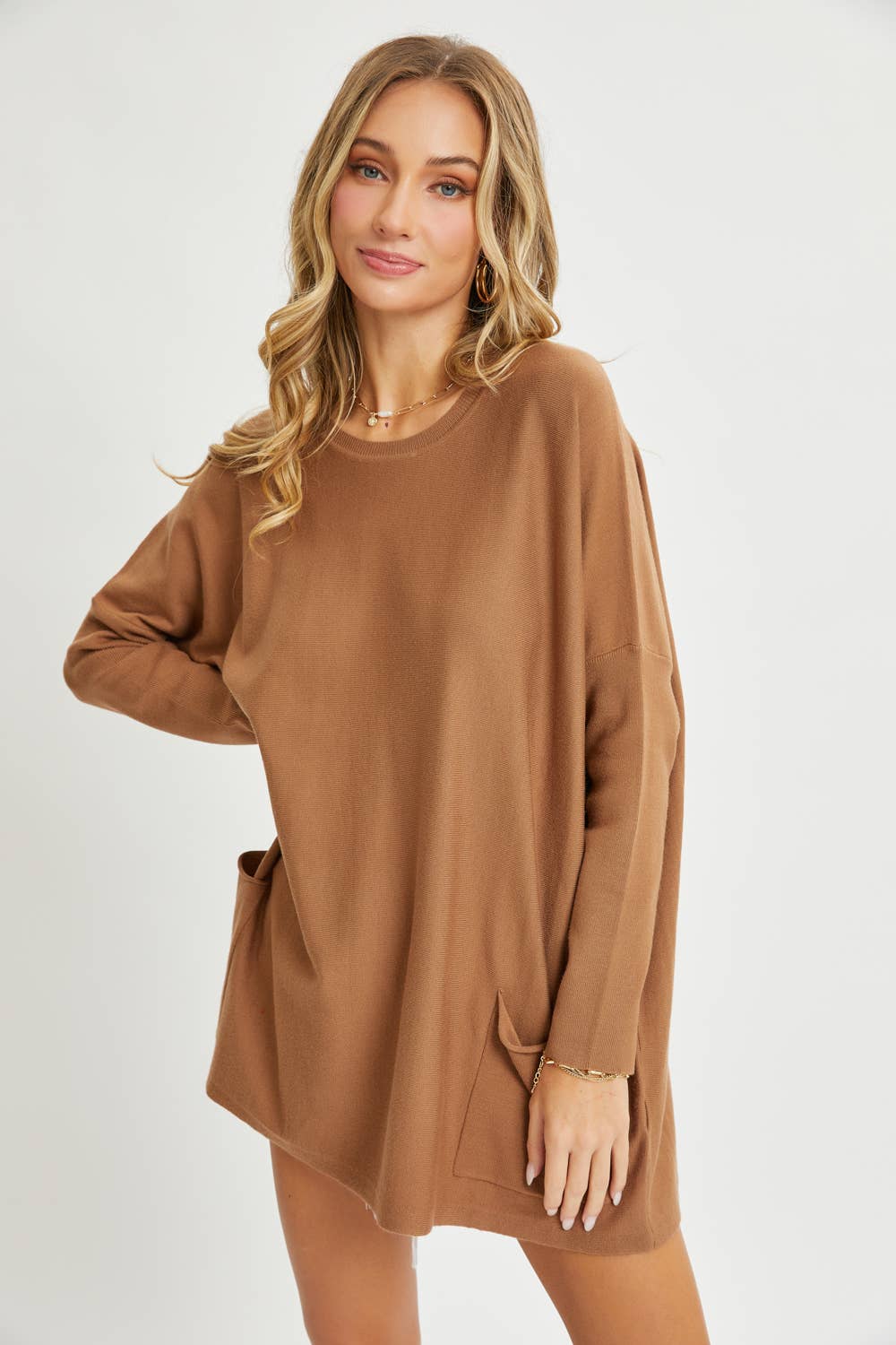 Sweet Lovely by Jen – wholesale Tunikatröja - Dam – OVERSIZE/LÖS PASSFORM TRÖJA MED RUND HALS30