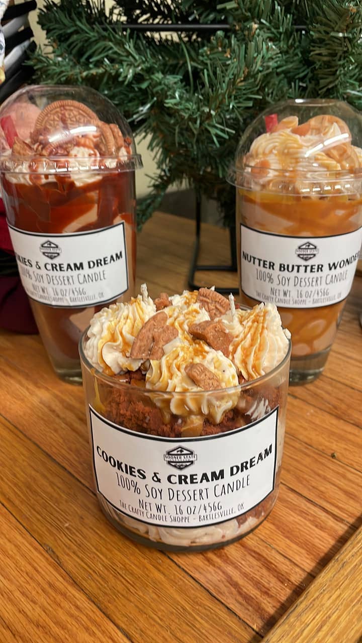 The Crafty Candle Shoppe - Wholesale Novelty Candle - Cookies n Cream Dream Sundae Dessert Candle0