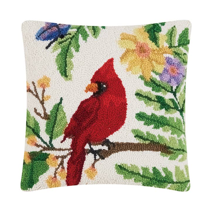 Cojín de Gancho Cardinal - Sally Eckman Roberts para venta al por mayor de Peking Handicraft