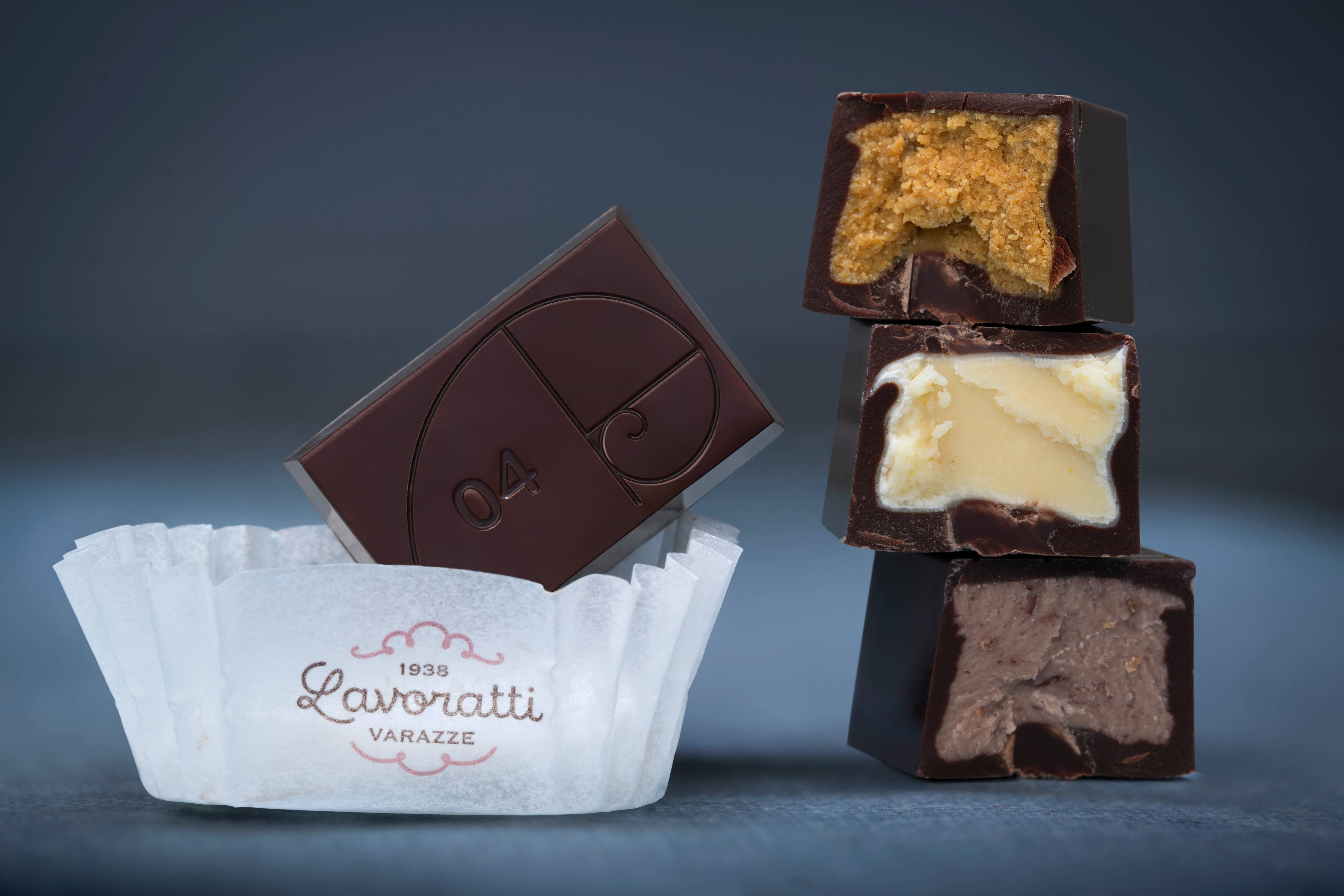 Cioccolato Lavoratti 1938 - Vente Boîtes de chocolats - Pralines au chocolat assorties 20 pièces, boîte à chocolat2