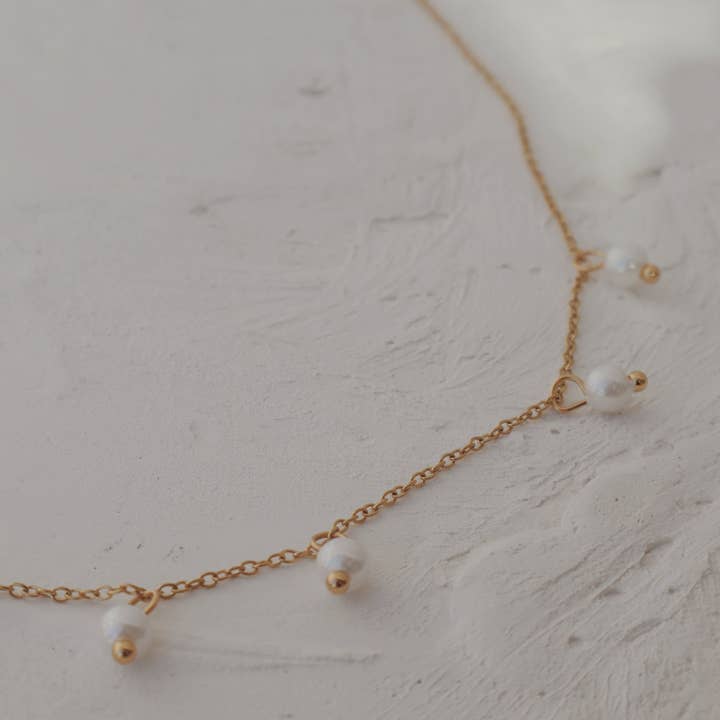 Olive Branch Jewelry & Co. - Wholesale Pendant/Charm Necklace - Iver Pearl Drop Necklace2