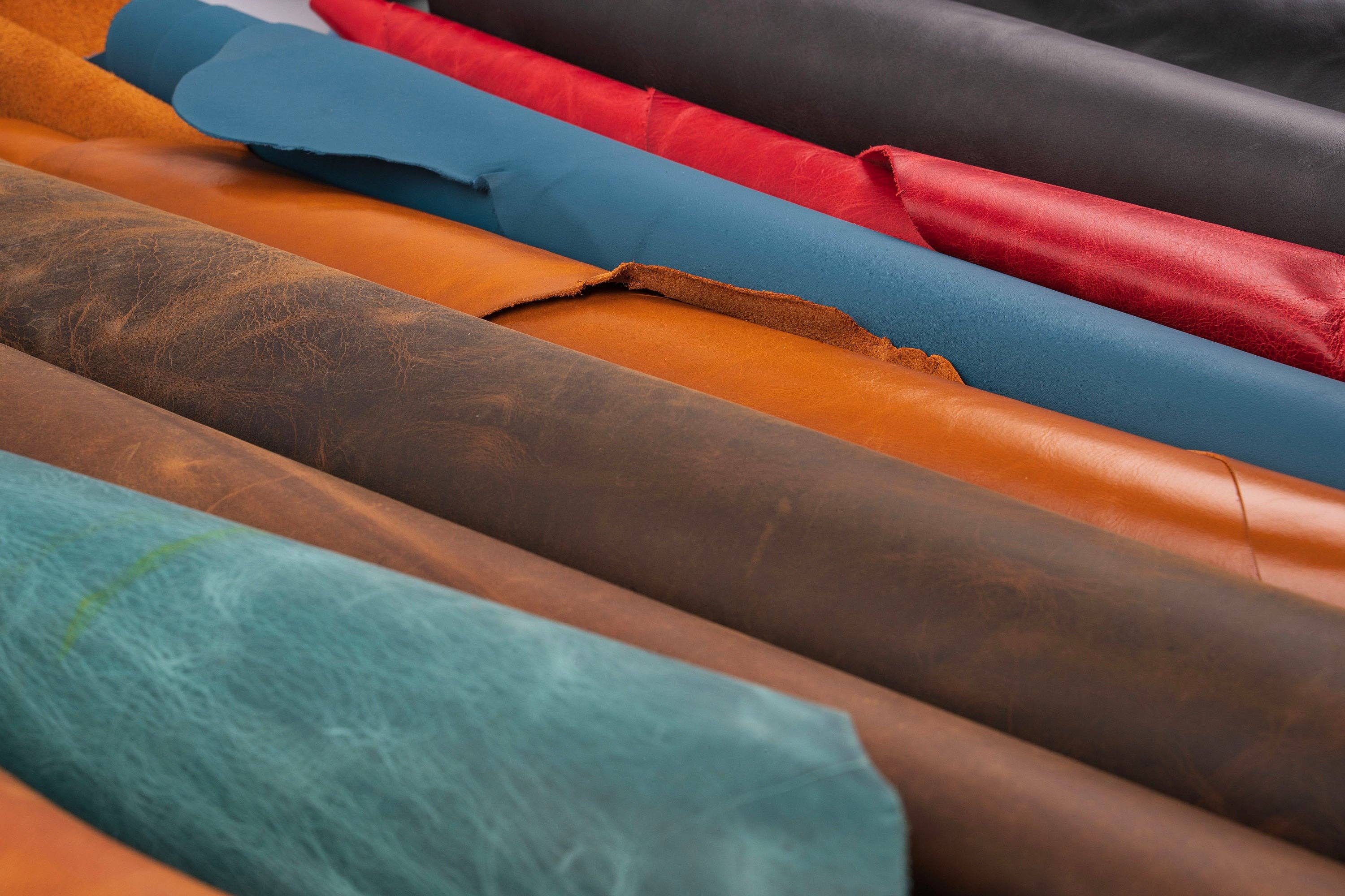 Lupinny Leather - Wholesale Craft Supplies - FULL GRAIN Oil Tanned GENUINE Leather Parts, Pieces, Sheets6