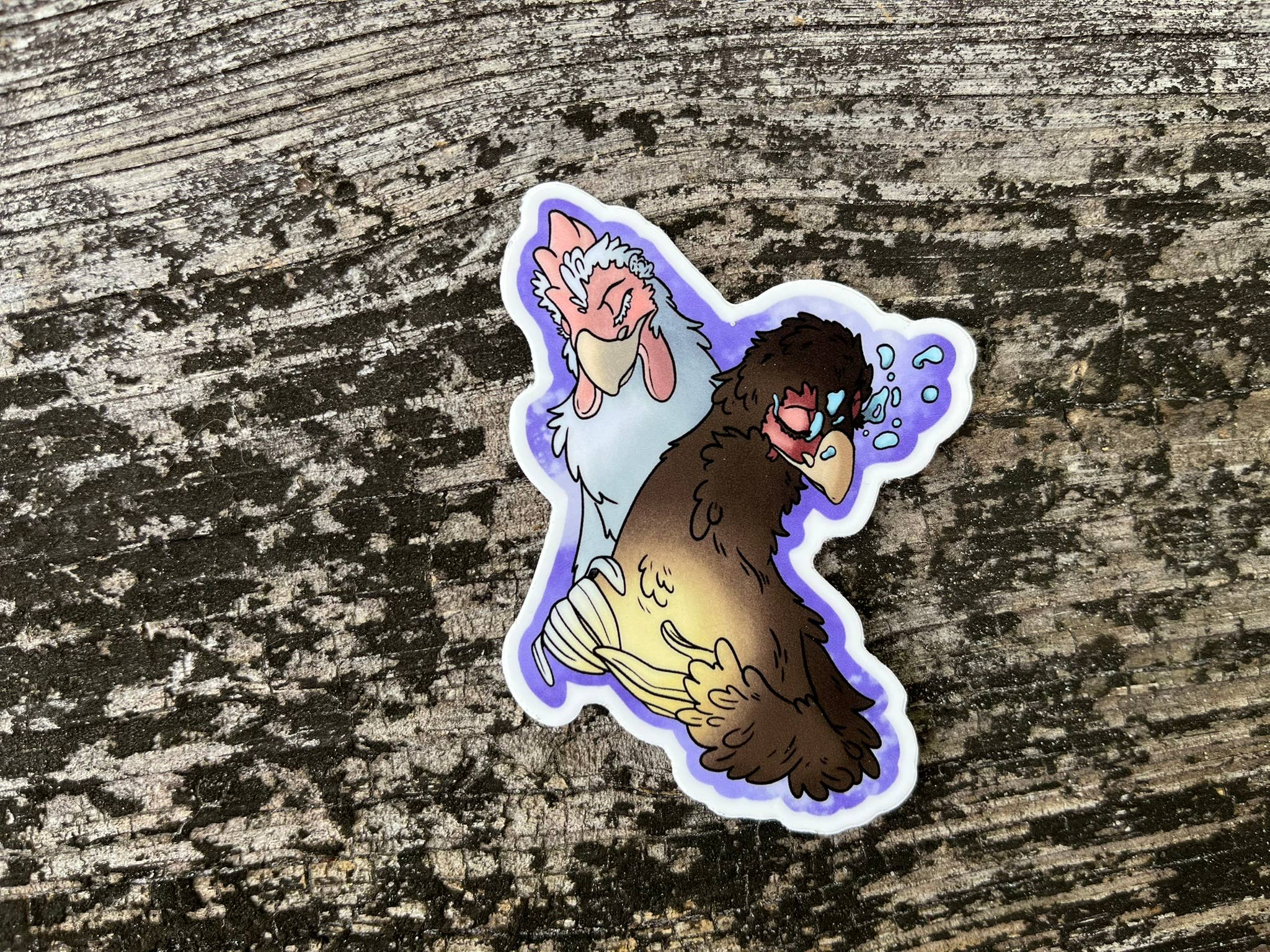 The Empathetic Chicken - Wholesale Phone & Laptop Stickers - Out of this World Chicken Vinyl Die Cut Sticker Pack4