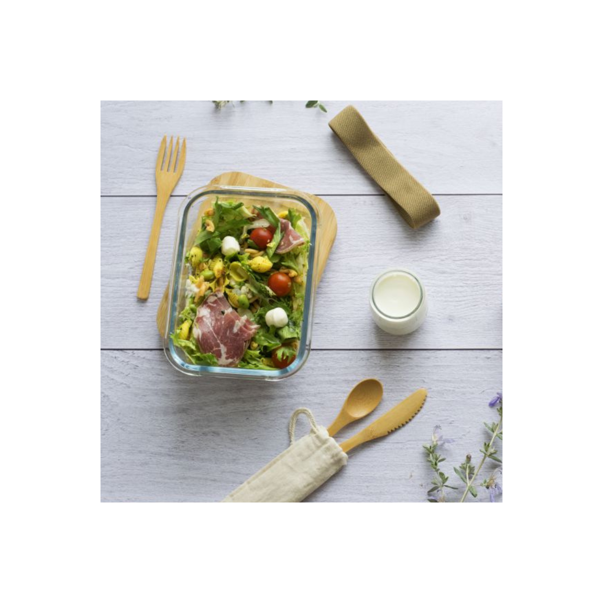 Pebbly International - Wholesale Assorted Cutlery Set - Set of 3 Bamboo Cutlery0