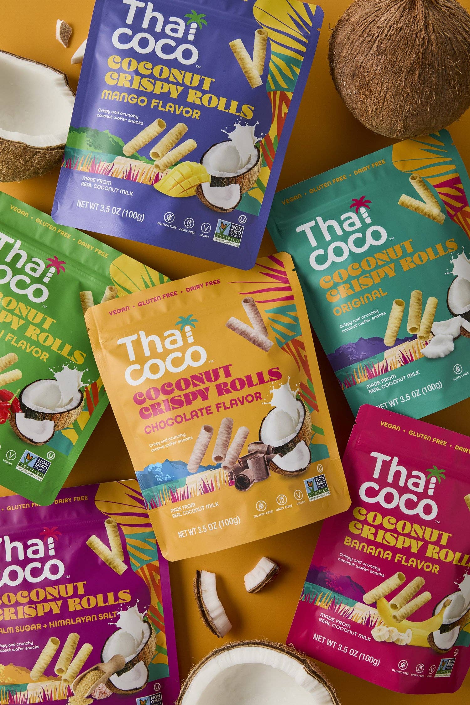 Thai Coco - Wholesale Cookie - Original Coconut Crispy Rolls - 3.5 oz2