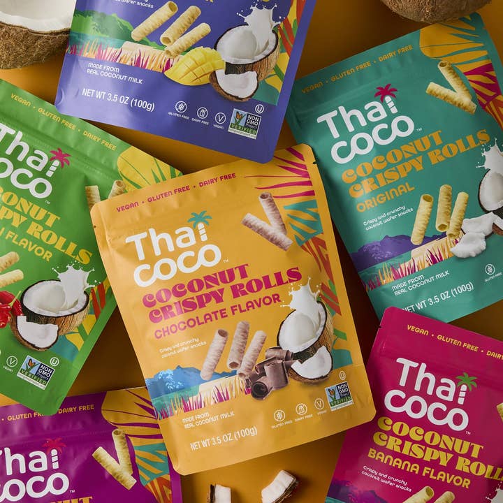 Thai Coco - Wholesale Cookie - Original Coconut Crispy Rolls - 3.5 oz2