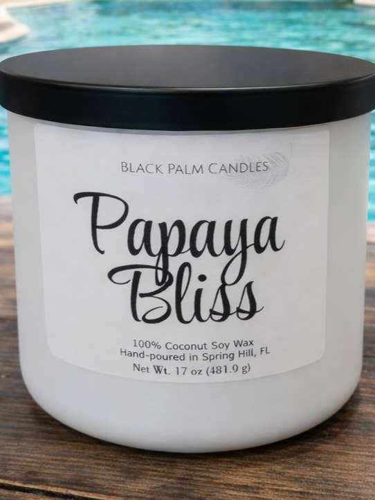 Papaya Bliss for wholesale by Black Palm Candles