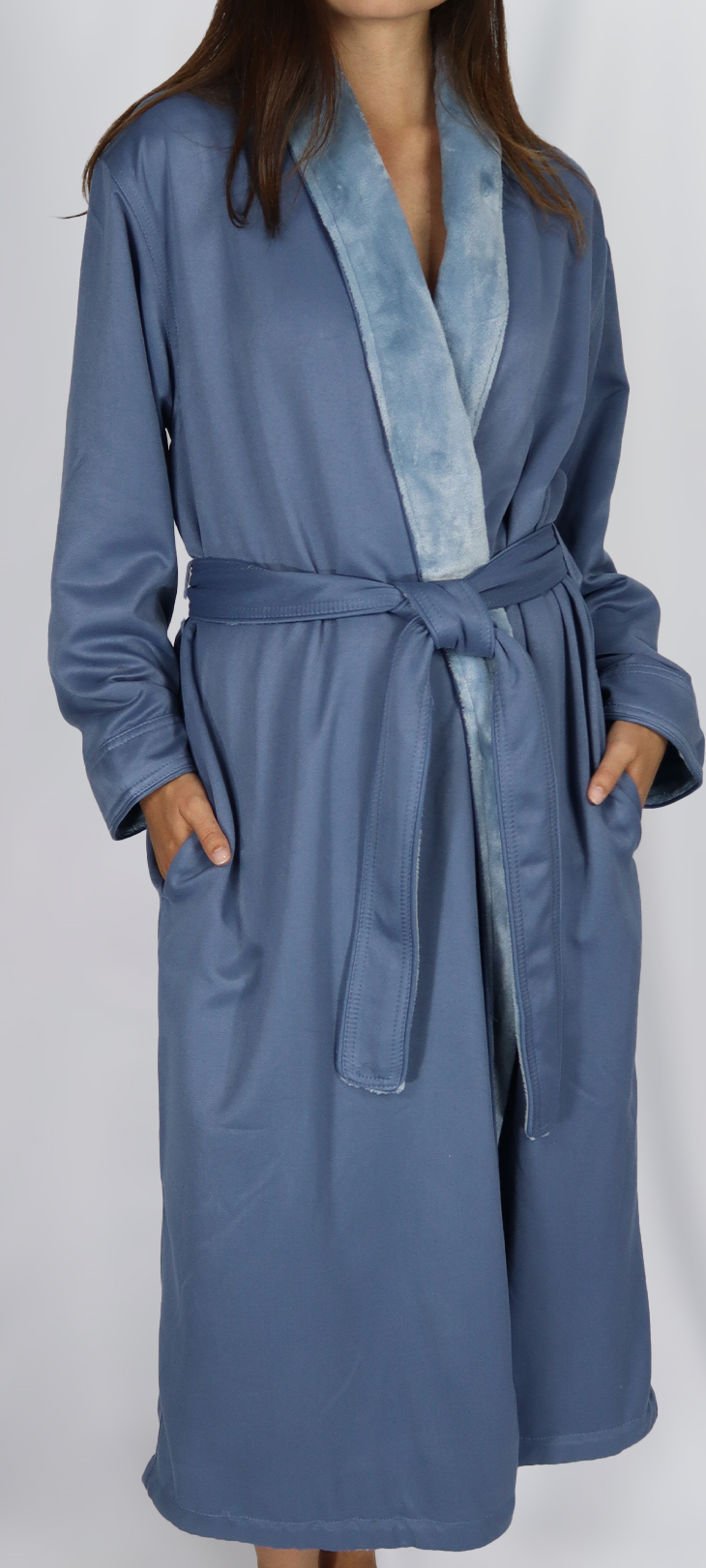 Mansfield Luxe Lounge - Wholesale Robe - Women's - Microfiber Shimmer Lined Robe6