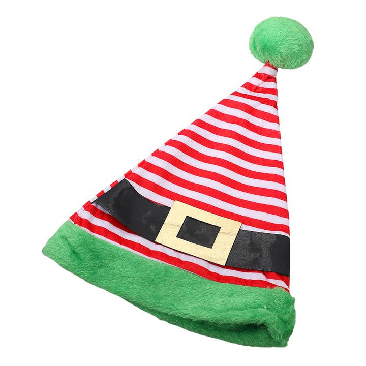 Christmas Themed Striped Pom Hat for wholesale by HALLEE