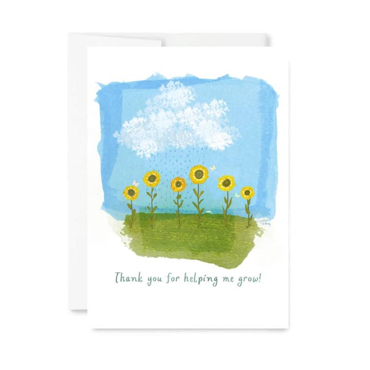 Thank You For Helping Me Grow Card for wholesale by EverElling