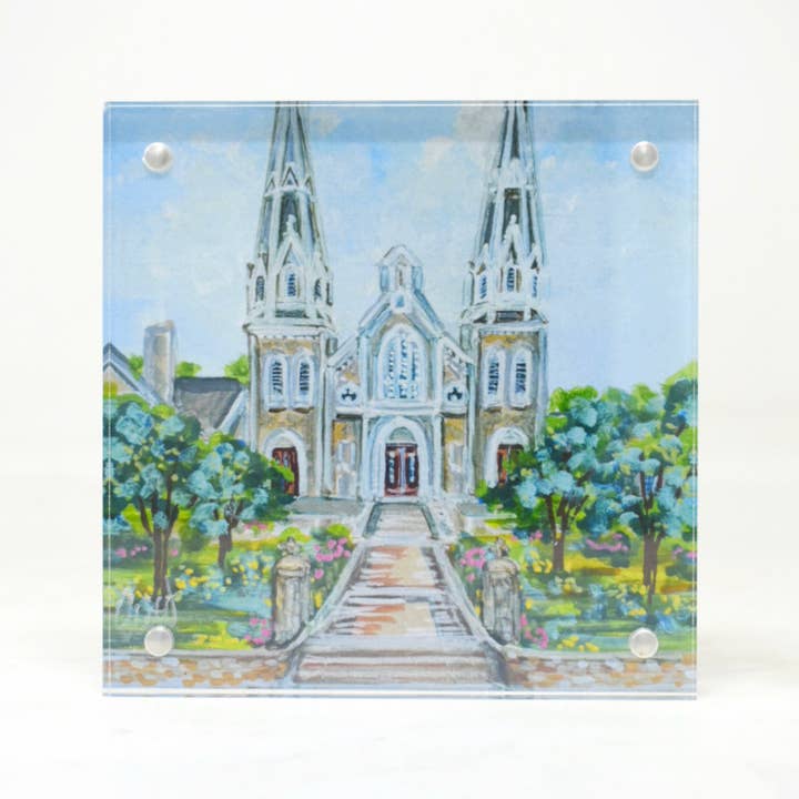 Villanova University Landmark Acrylic Block - 4x4 for wholesale by HAVE MERCY LLC