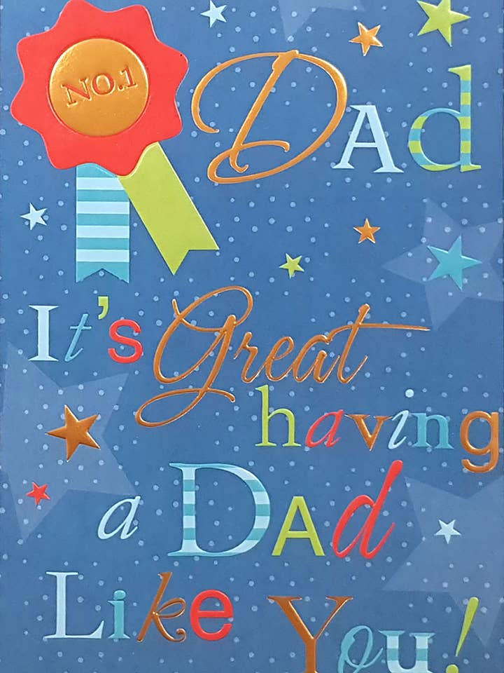 Rosedale Gold Birthday Greeting Cards - Dad (3pk) 19804 for wholesale by A-Line Greetings