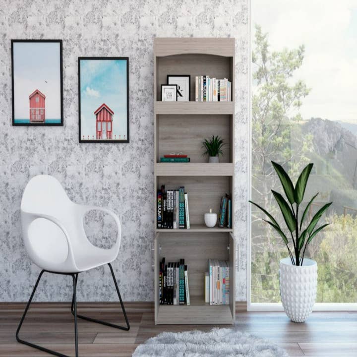 Treevol Furniture - Wholesale Bookcase - Bookcase Denver, Office, Light Gray
