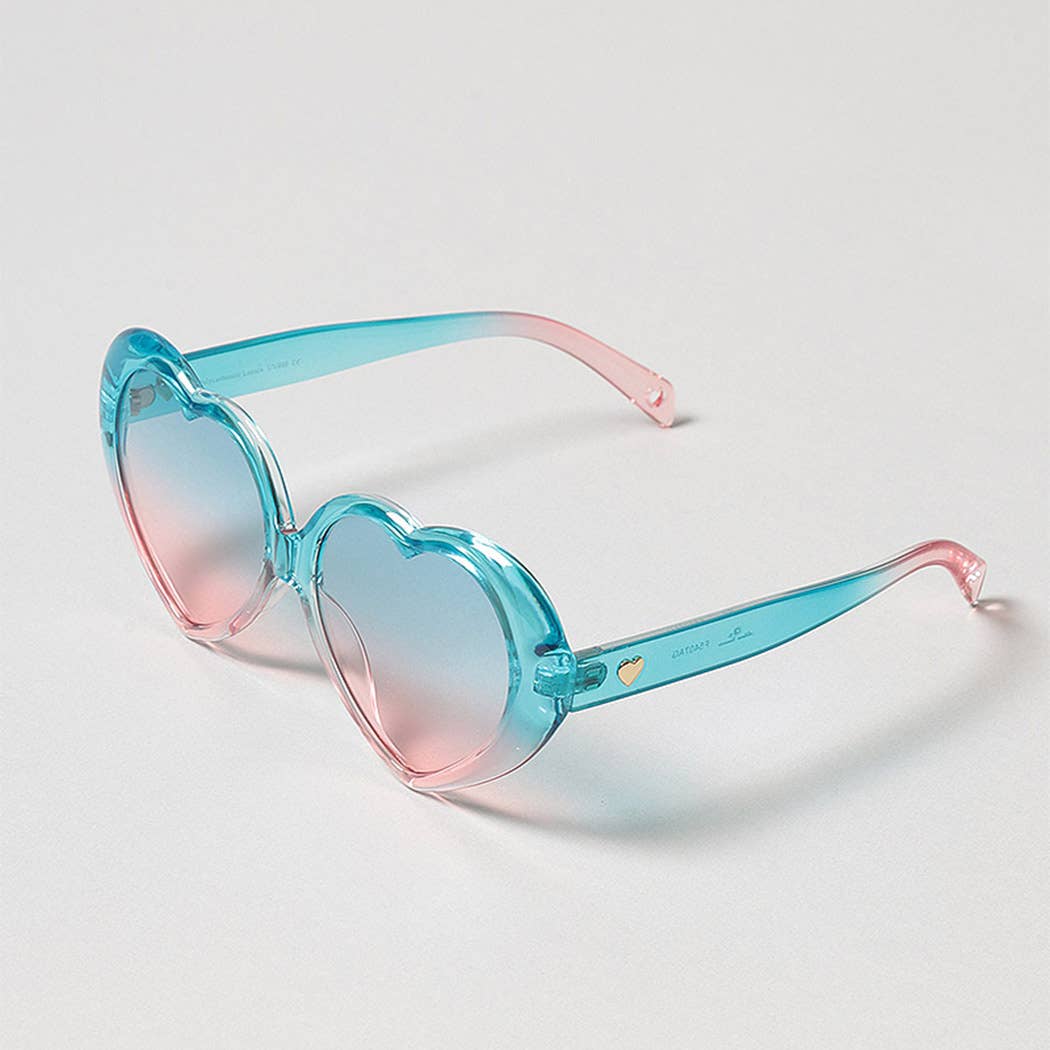 12 COULEURS ASSORTIES Lunettes de soleil à monture en forme de cœur en vente sur Faire7