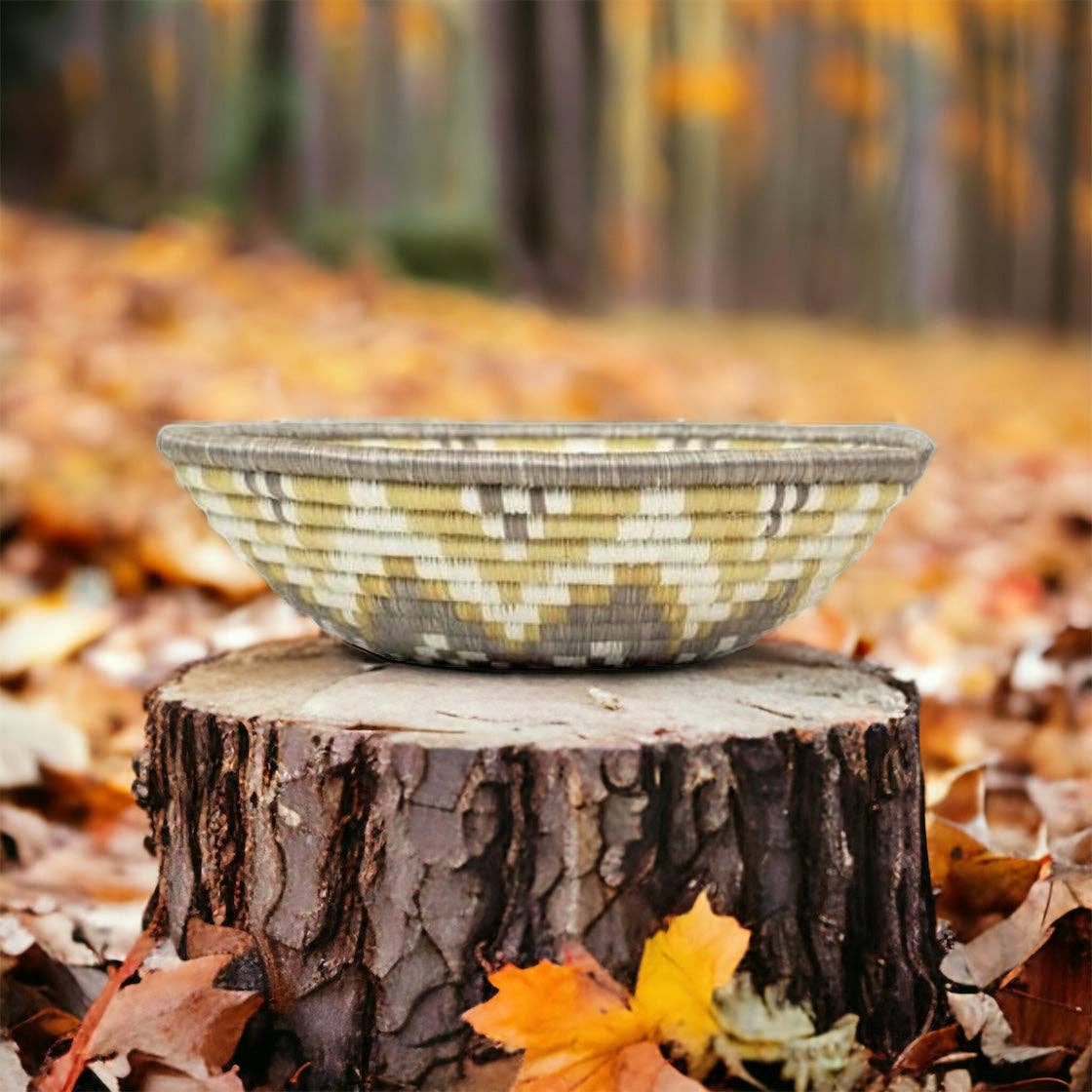 The African Home Goods – Cesta por atacado – CESTO DE UNIDADE DOURADA - TONS TERROSOS5