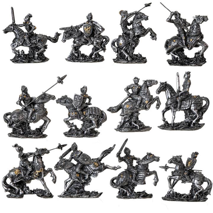 Pacific Trading - Wholesale Decorative Figurine - Medieval Knight Set /12 PC Refill