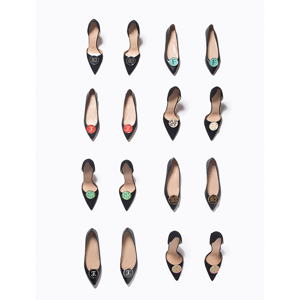 Fornash - Wholesale Shoe Accessories - Monogram Enamel Shoe Clips10