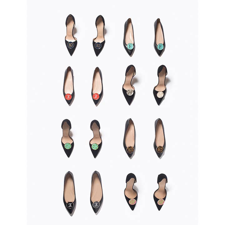 Fornash - Wholesale Shoe Accessories - Monogram Enamel Shoe Clips10