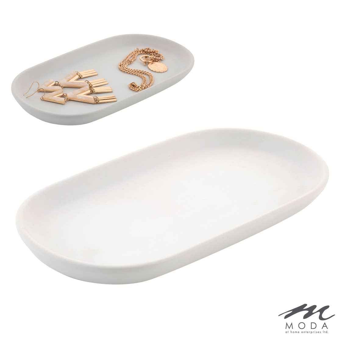 Moda at Home Enterprises, Ltd - Wholesale Decorative Tray - Anitra Ceramic Tray 3