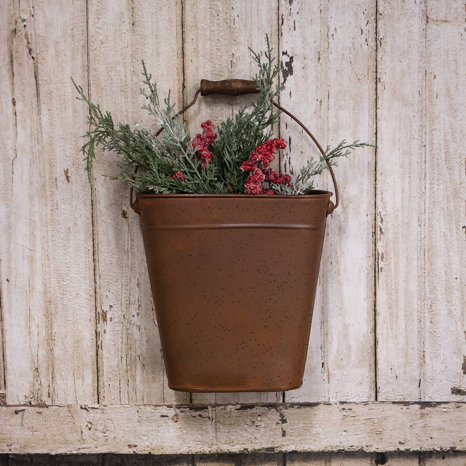 The Hearthside Collection - Wholesale Wall Planter - Rust & Black Oval Wall Planter2