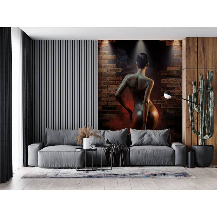 3D-behang voor het vrouwelijk lichaam, behang voor moderne kunst, menselijke muur voor wholesale door Muravie Wallposter