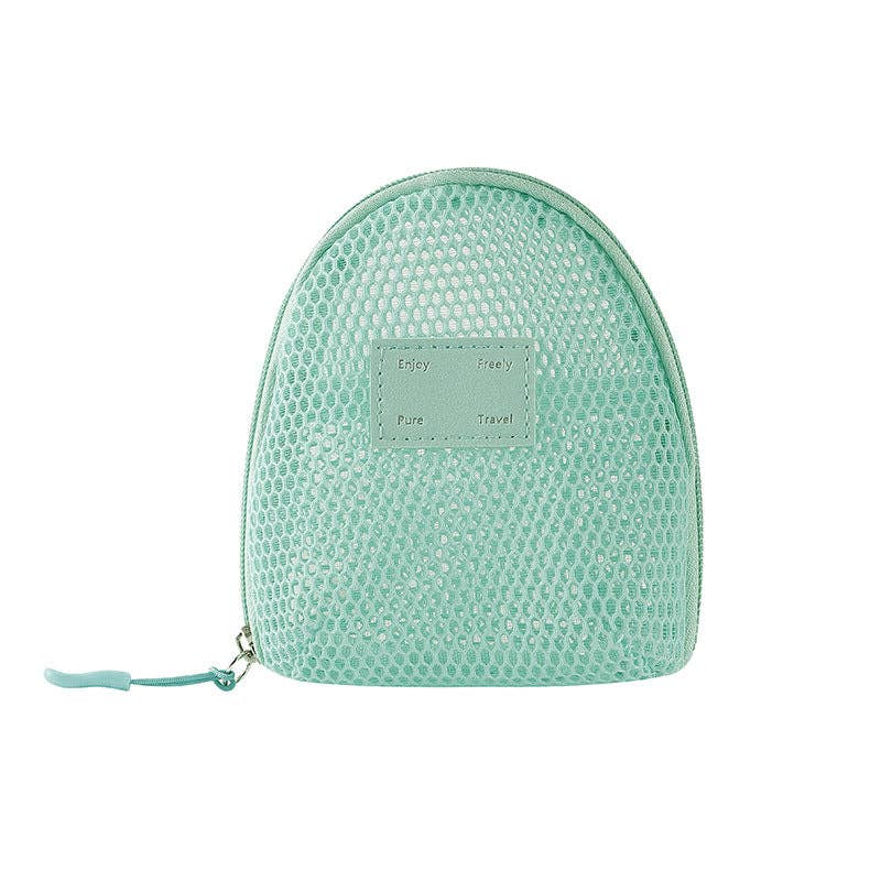 Dipped Shop – wholesale Make-up/cosmetic bag – Solid Color Mesh Mini Make Up Bags DP25C6426