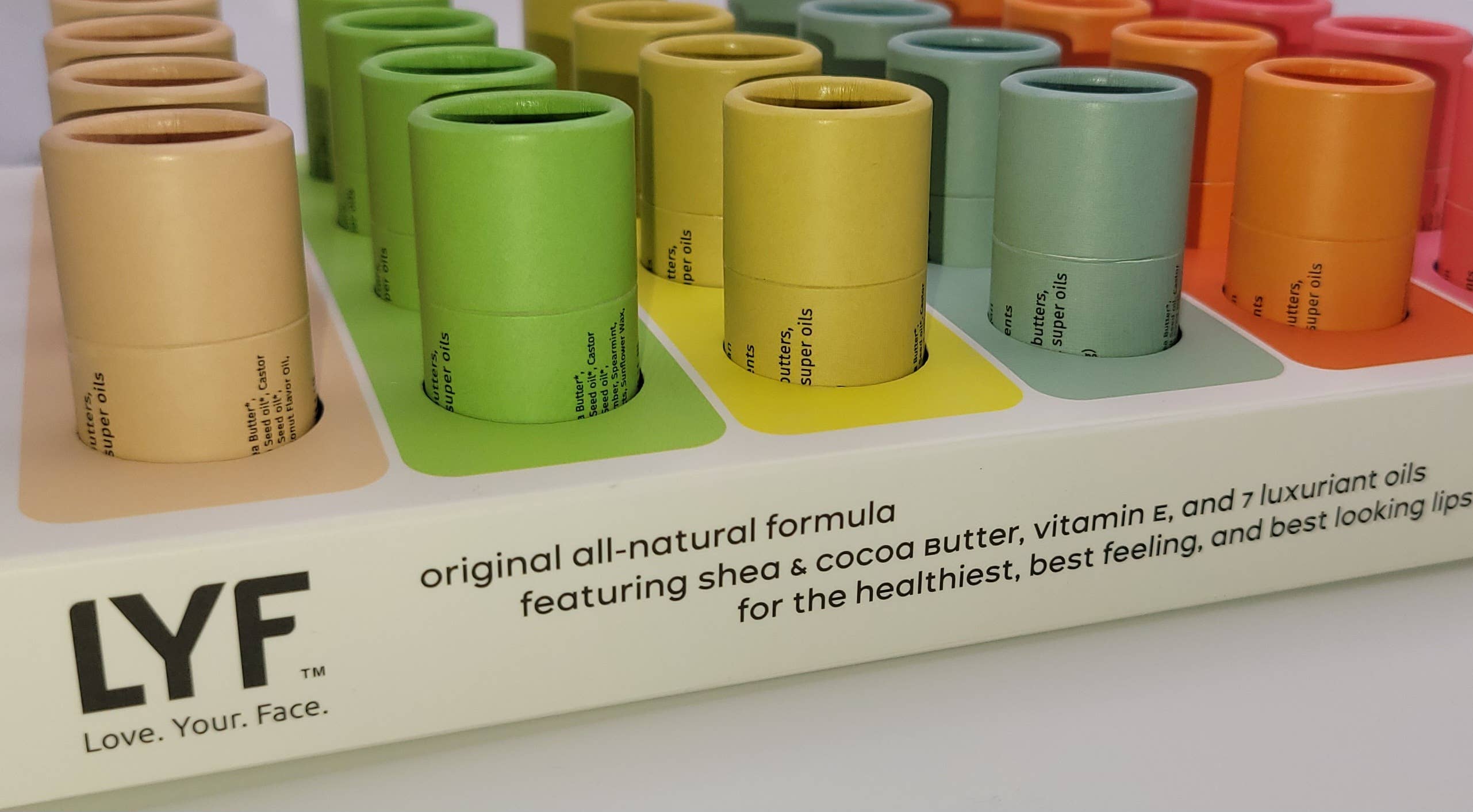 LYF BRANDS - Wholesale Lip Balm - LYF Balm - Lux Natural Lip Balm - 24-units (colors stand)5