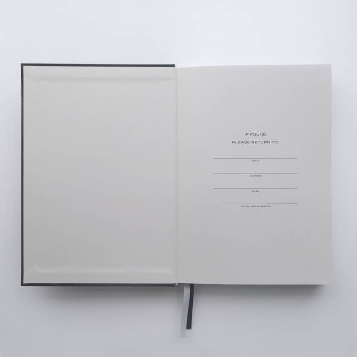 Wit & Delight - Wholesale Planner - 2025 Linen Wrapped Book Bound Planner - Black