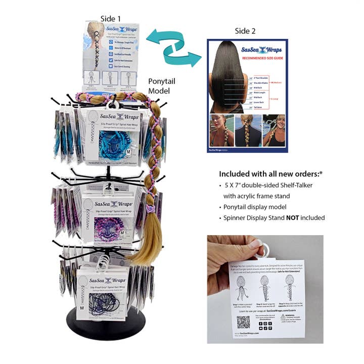 NEW Starter Assortment — Shelf-Ready Display + Best Sellers for wholesale by SasSea Wraps®