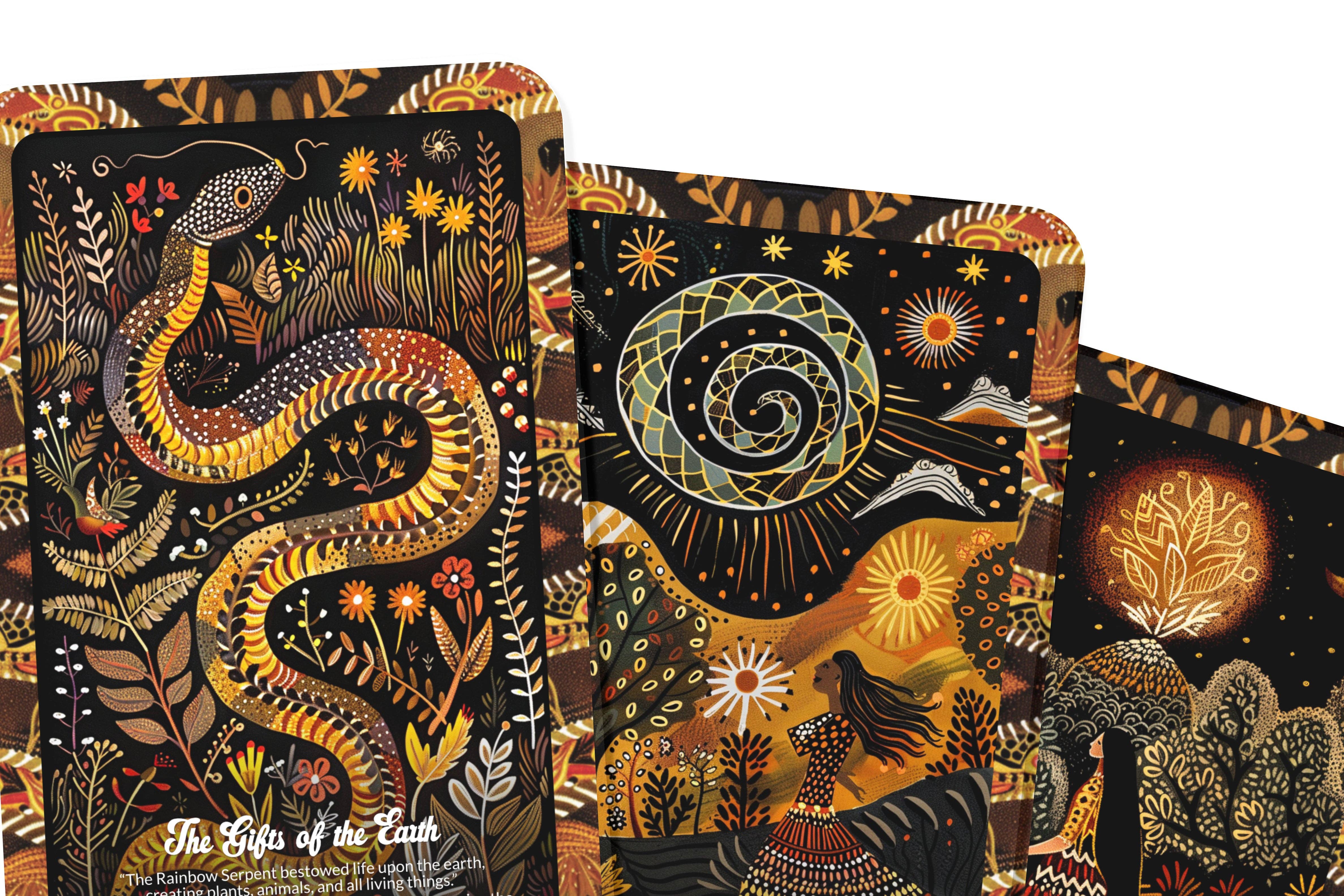 Ibiza Tarot USA - Wholesale Tarot Cards - The Rainbow Serpent - 22 Oracle Cards - Awaken Creation and Sacred Ancestral Energy7