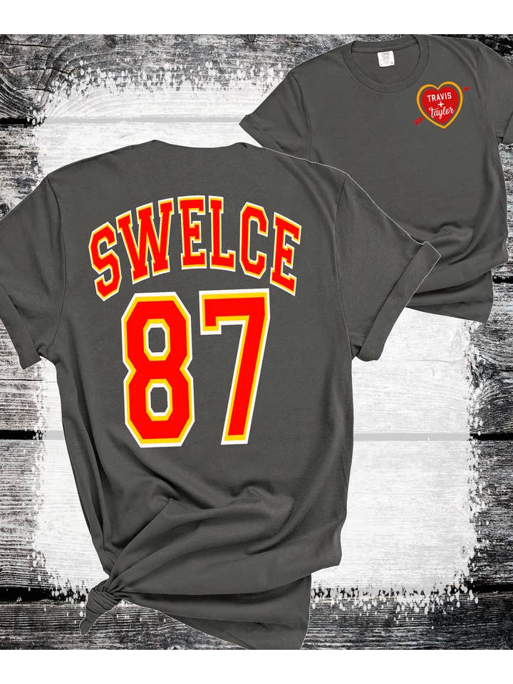 A Blessed Texas Mess Boutique - Wholesale Screen Printed T-Shirt - Women's - Swelce Travis Taylor Love Story Chiefs Shirt1